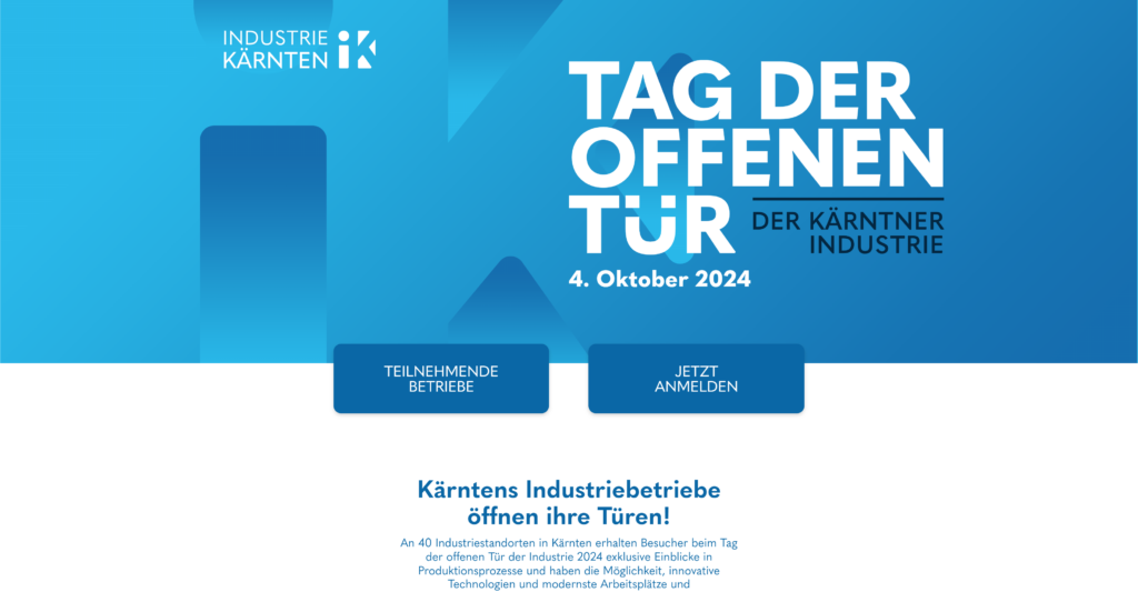 Tag der öffnen Tür der Kärntner Industrie